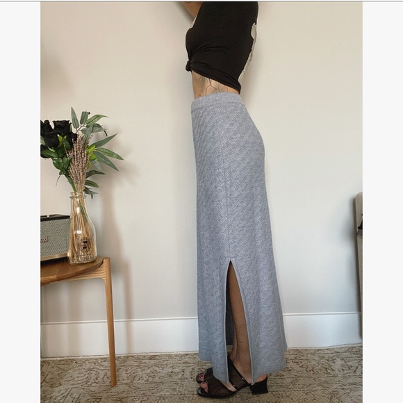 Woven Knit Maxi Skirt - Picture 3 of 4